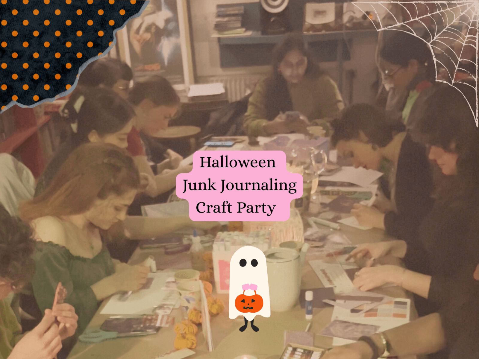 Junk Journaling Halloween Craft Party