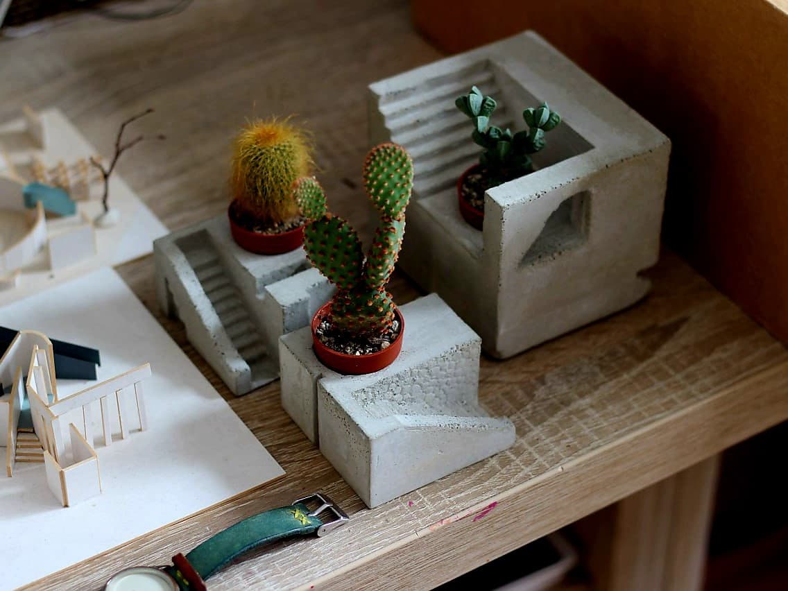 Concrete Micro-Architecture: Designing Cactus Planters